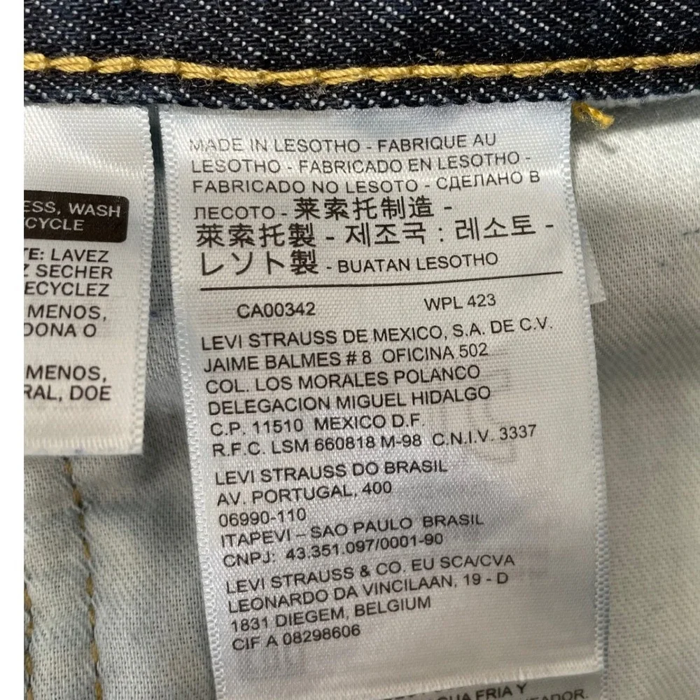 Levi Strauss‎ 559 Relaxed Fit Dark Wash Denim Jeans Mens Size 44x30